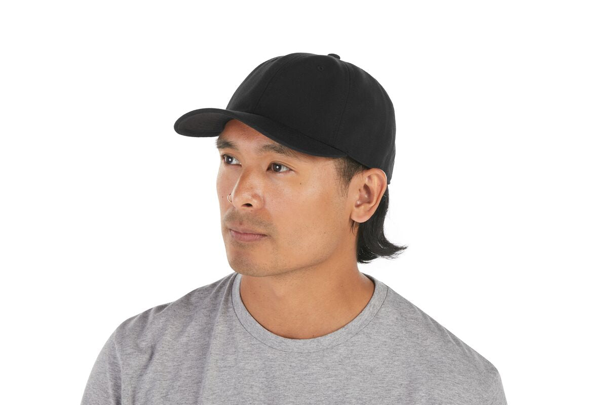 recycled-poly-dad-hat-d3 WebPDP-HAT004002_Recycled_Poly_Dad_Hat_Black_Studio_Harper_Studios_0723_Side__HAT004002OS.jpg