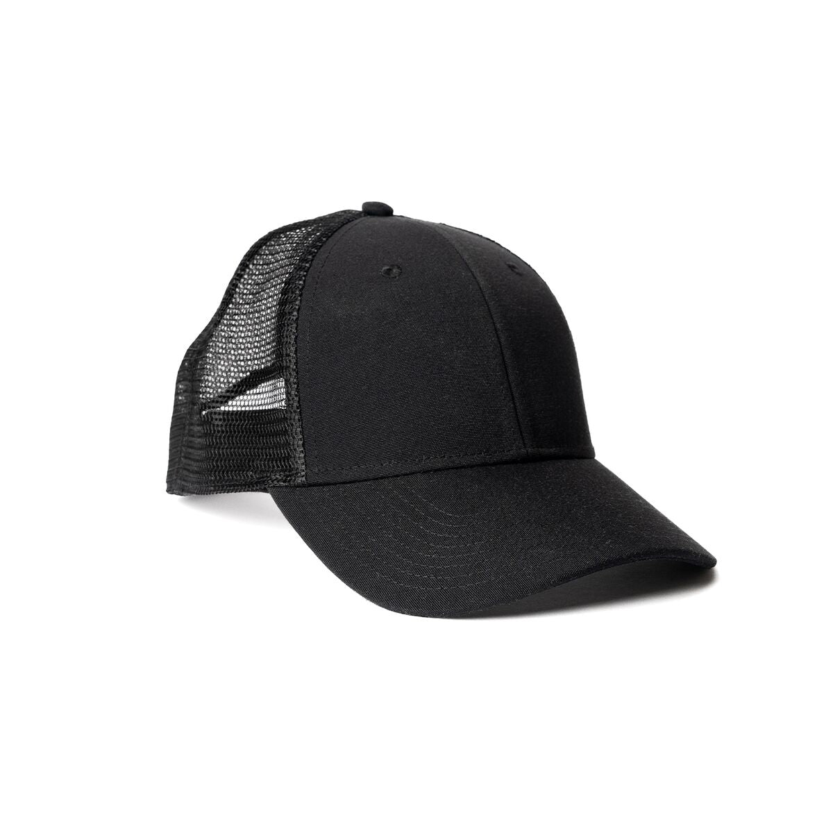 recycled-poly-low-profile-trucker-hat-p9 Web_PDP-LowProfileTruckerHat_Studio_Front_Black.jpg